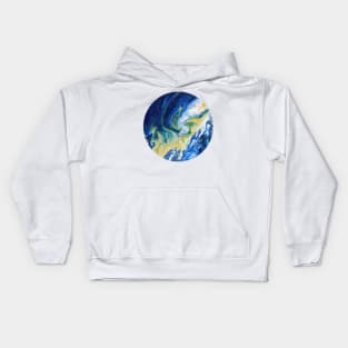 Ebb sandbar (circle) Kids Hoodie